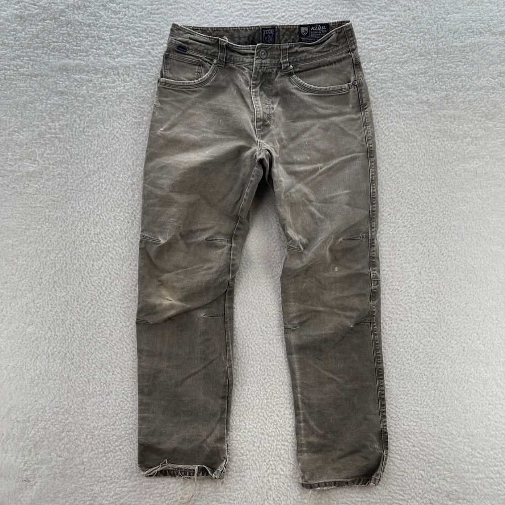 Kuhl Rydr Pants Mens 31x32 Brown Vintage Patina Distressed Hiking Outdoor Gorp